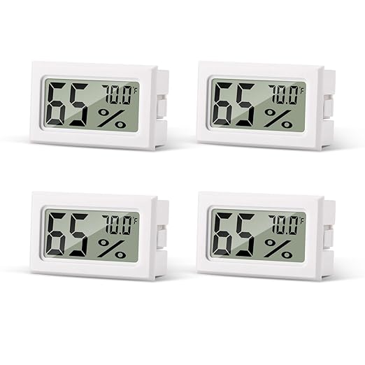 Atogou 4-Pack Mini Hygrometer Indoor Humidity Meter, Digital Humidity Gauge by ATOGOU