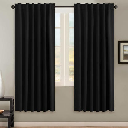 H.VERSAILTEX Blackout Curtains Thermal Insulated Window Treatment Panels Room by HVERSAILTEX