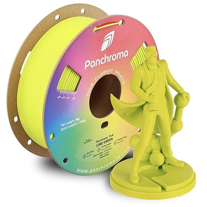 Panchroma PLA Lime Green 3D Printer Filament, 1kg Spool, High Speed Printing by Polymaker