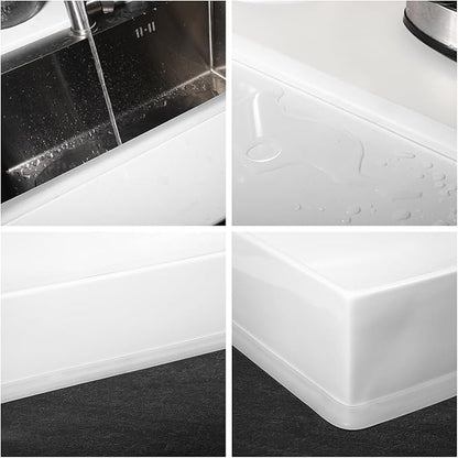 Shower Threshold Water Barrier Strip 39.37 Inch Transparent Adhesive Seal - Image 5