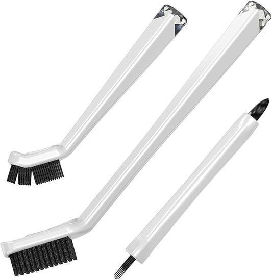 Grout Cleaning Brushes Set Deep Cleaner Multi-Purpose Stiff Bristle Brush by TheCrownChoice