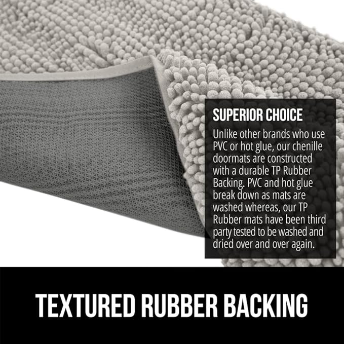 GORILLA GRIP SOAKSTOPPER Dog Door Mat, Machine Washable Rug Absorbent Doormat - Image 5