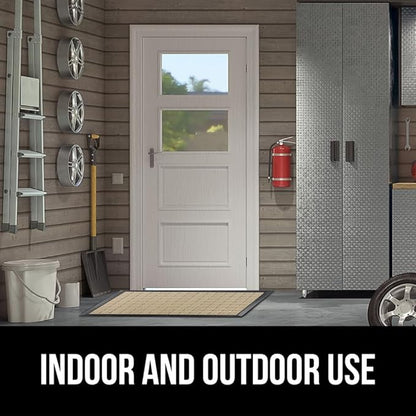 GORILLA GRIP 100% Waterproof All-Season WeatherMax Doormat US Designed Natural - Image 9
