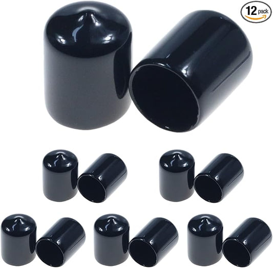 Acocony 11/16 Inch Rubber Cap Round Rubber End Caps PVC Flexible Protector by Acocony