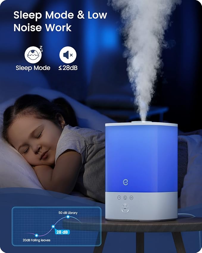 Humidifiers for Bedroom Large Room, Esemoil Smart WiFi Cool Mist Humidifiers - Image 3
