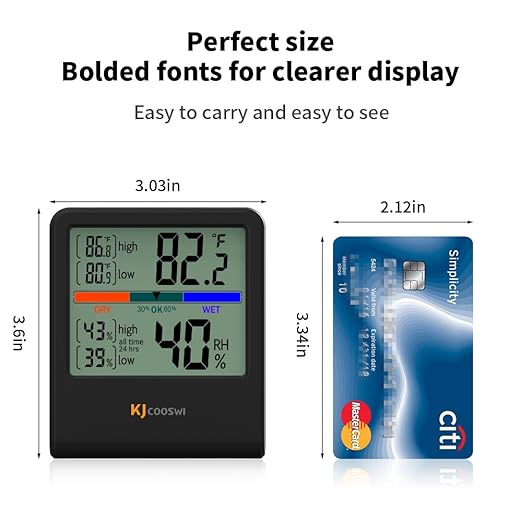 Digital Thermometer Hygrometer, Indoor Wall Thermometer Humidity Indoor - Image 2