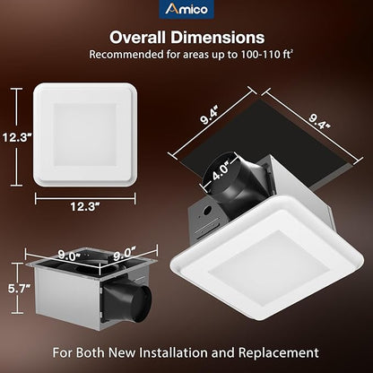 Amico Bathroom Exhaust Fan - Image 2