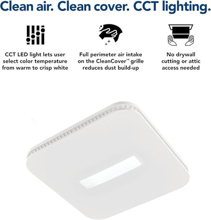 Broan-NuTone AER80CCTK CleanCover Bath Fan, 80 CFM, 0.7 Sone, - Image 5