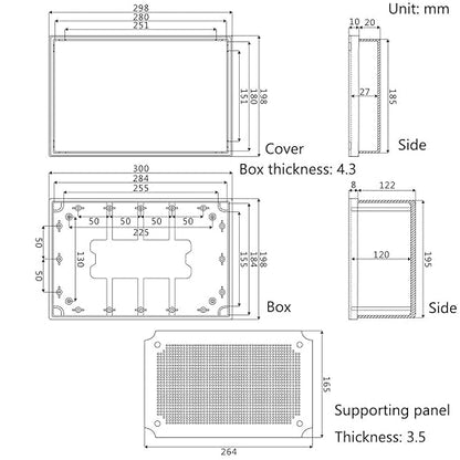 Zulkit Junction Box ABS Plastic Waterproof IP65 Electrical Boxes Hinged Shell - Image 6
