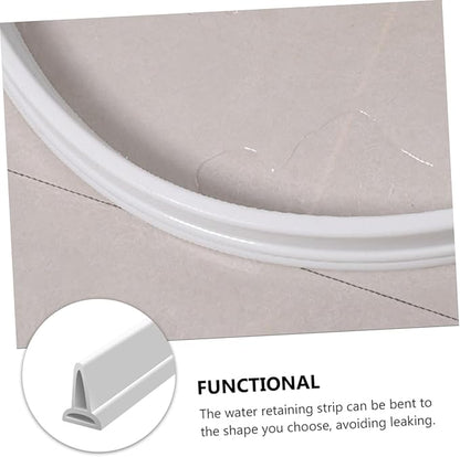Self-Adhesive Water Retaining Strip Silicone Bathroom Shower Room Strip White - Image 7