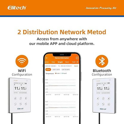 Elitech WiFi Digital Temperature Data Logger, 2.4GHz/5GHz WiFi Remote Real-Time - Image 6
