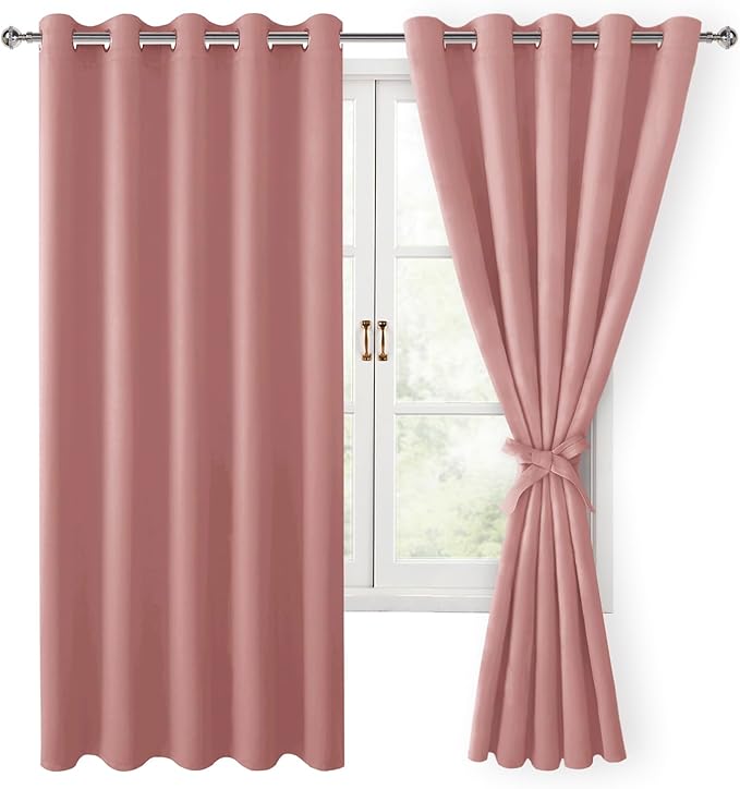 Hiasan Room Darkening Curtains for Bedroom, 60 x 72 Inches by Hiasan