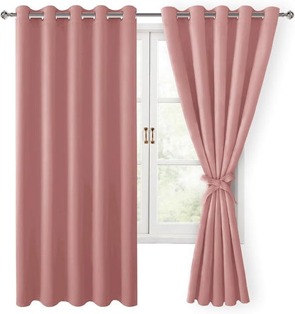 Hiasan Room Darkening Curtains for Bedroom, 60 x 72 Inches by Hiasan