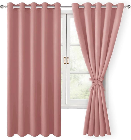 Hiasan Room Darkening Curtains for Bedroom, 60 x 72 Inches by Hiasan
