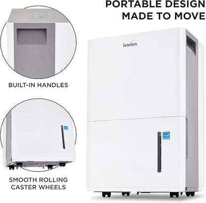 Ivation 4, 500 Sq. Ft Energy Star Dehumidifier - Image 5