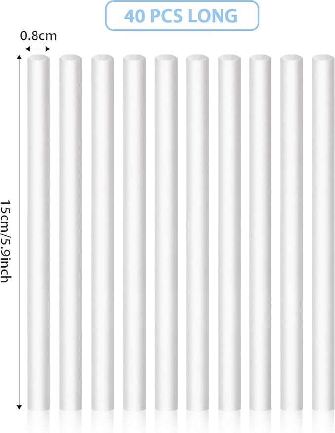 40 Pieces Humidifier Filter Cotton Refill Travel Mini Humidifier Filters Sticks - Image 3