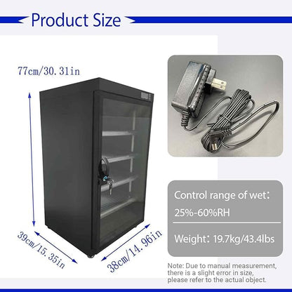 100L Electronic Camera Storage Dry Cabinet, 5 Layers Camera Digital - Image 2