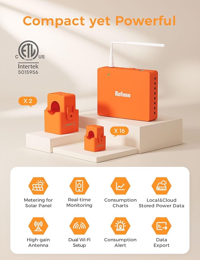 Refoss Smart Home Energy Monitor Real-Time Electricity Usage Monitor - Image 2