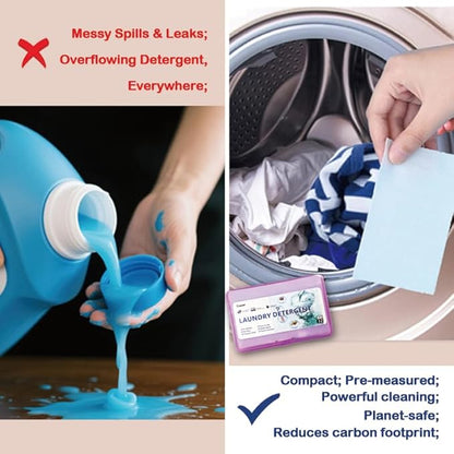 Laundry Detergent Sheets | Ultra-Portable | Travel Size | 32 Loads, 5-Second - Image 3