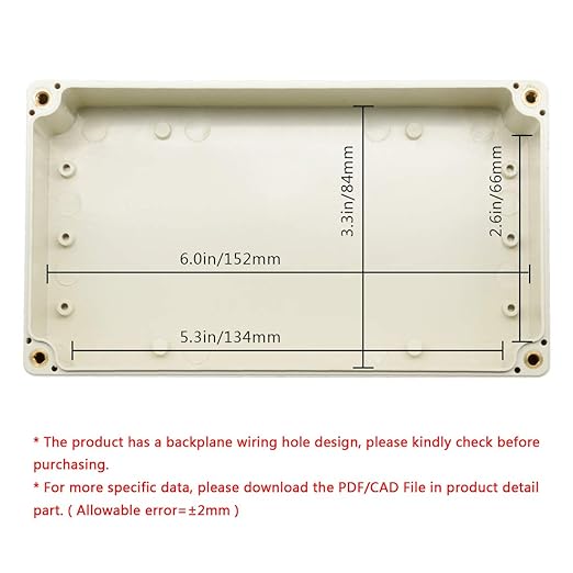 LeMotech Waterproof Dustproof IP65 ABS Plastic Junction Box Universal Electric - Image 4