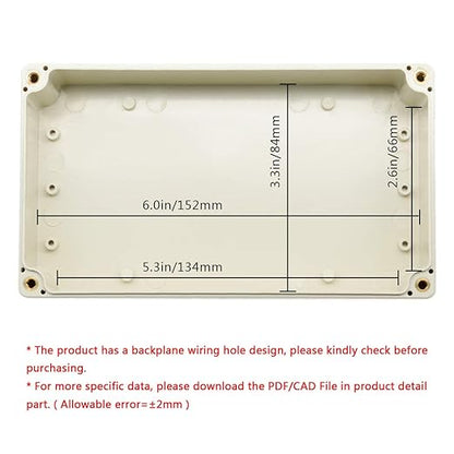 LeMotech Waterproof Dustproof IP65 ABS Plastic Junction Box Universal Electric - Image 4