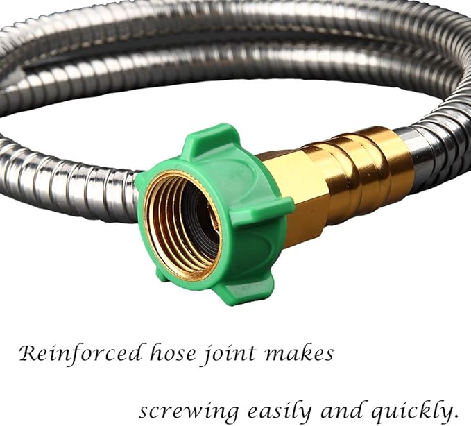 BEAULIFE 304 Stainless Steel Metal Garden Hose 50 Feet - Image 2