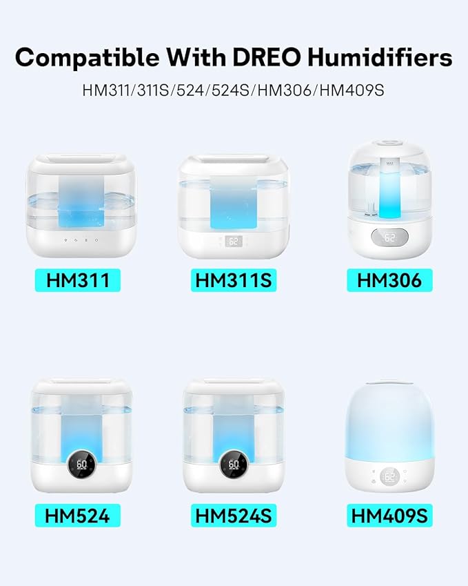 Leemone 4-Pack Humidifier Demineralization Cartridge Compatible - Image 2