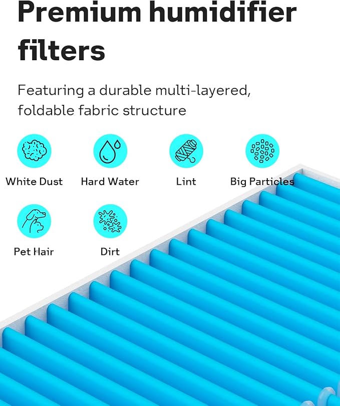 Leemone 12-Pack 6000S Humidifier Wick Filter Replacement - Image 5