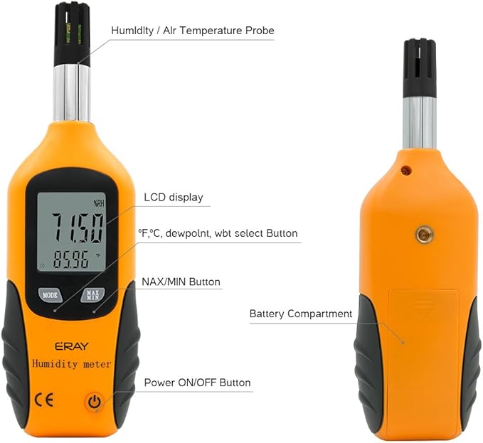 Digital Psychrometer Thermometer Hygrometer - Image 3