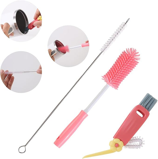 3 Pack Cleaner Brush Kit for Stanley, Bottle Cleaner Brush Set by Engorgio