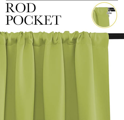 NICETOWN 2 Panels Blackout Curtains, Rod Pocket Thermal Insulated Drapess - Image 2