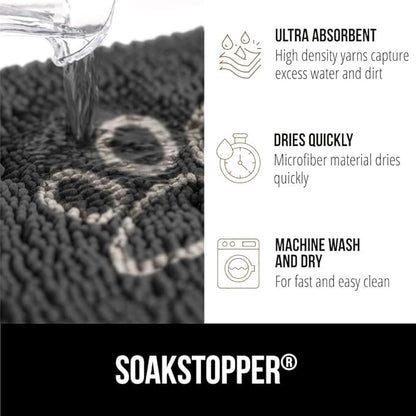 GORILLA GRIP SOAKSTOPPER Dog Door Mat, 48x30 Machine Washable Rug Absorbent - Image 4