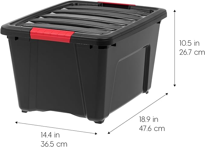 IRIS USA 30 L Plastic Storage Box - Image 2