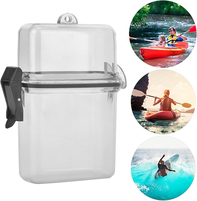Keenso Diving Seal Box, 3 Colors Plastic Dry Box Transparent Waterproof Sealing - Image 4