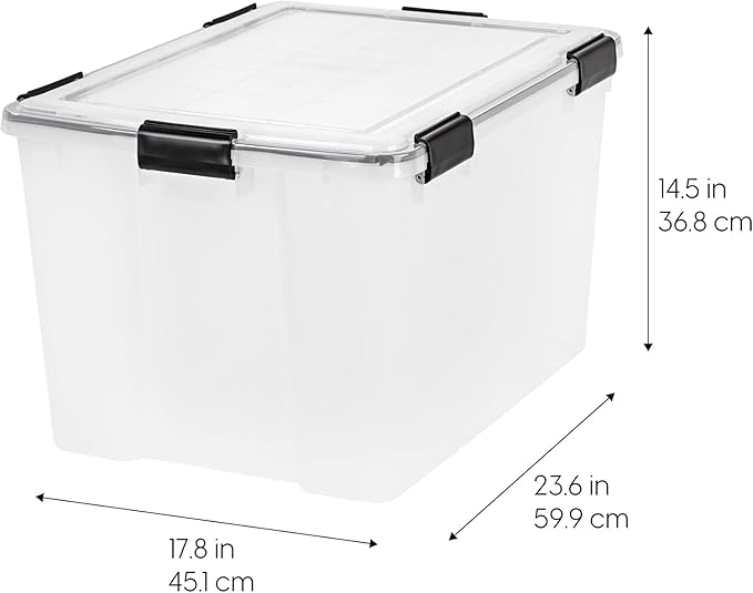 IRIS USA WeatherPro 74 Qt Storage Bins - Image 4