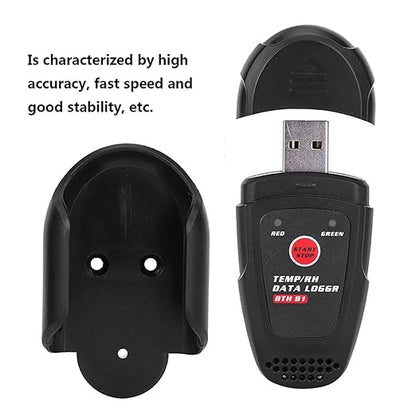 Temperature Humidity Data Logger Alarm LED, 16384 Data USB Export, BTH81 - Image 4