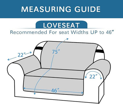 H.VERSAILTEX 100% Waterproof Sofa Slipcover Washable Loveseat Cover - Image 3