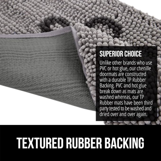 GORILLA GRIP SOAKSTOPPER Dog Door Mat, 36x24 Machine Washable Rug Absorbent - Image 5