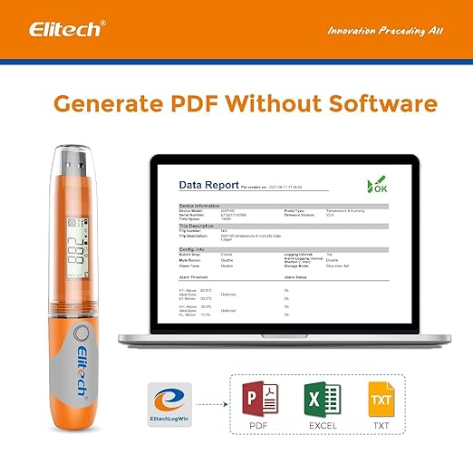 Elitech RC-51 Digital Temperature Data Logger USB Reusable 32000 Points - Image 2
