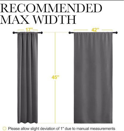 NICETOWN Grey Window Curtains for Bedroom - Image 9