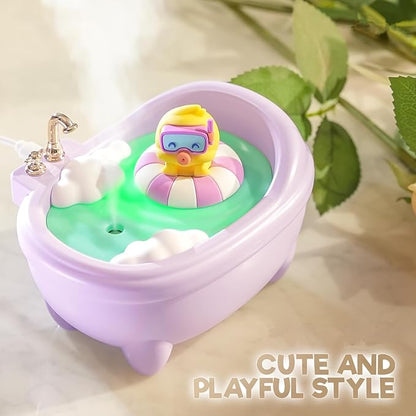 Cute Humidifier for Bedroom, Top Fill 0.34L Desk Mini Humidifier Aroma Diffuser - Image 4