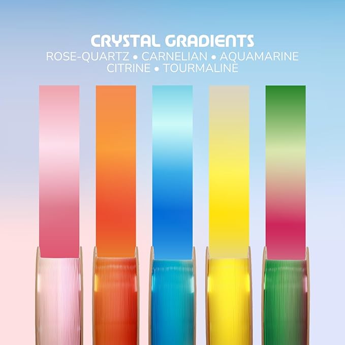 Polymaker Panchroma Gradient PLA Translucent Magenta and Green 3D Printing - Image 4