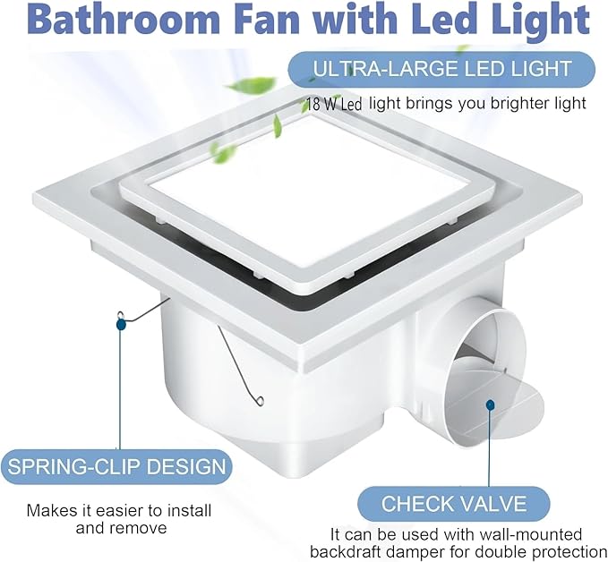 Nalle Ventilation Fans Bathroom Exhaust Fan - Image 2