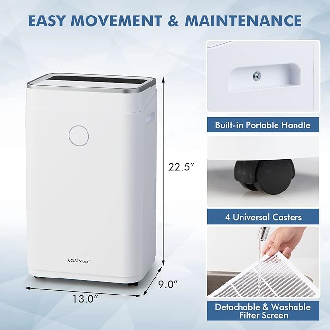 COSTWAY 4000 Sq. Ft Dehumidifier - Image 7