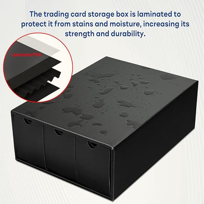 Trading Card Storage Box with 100 Dividers, Cardboard Collectors Cards - Image 5