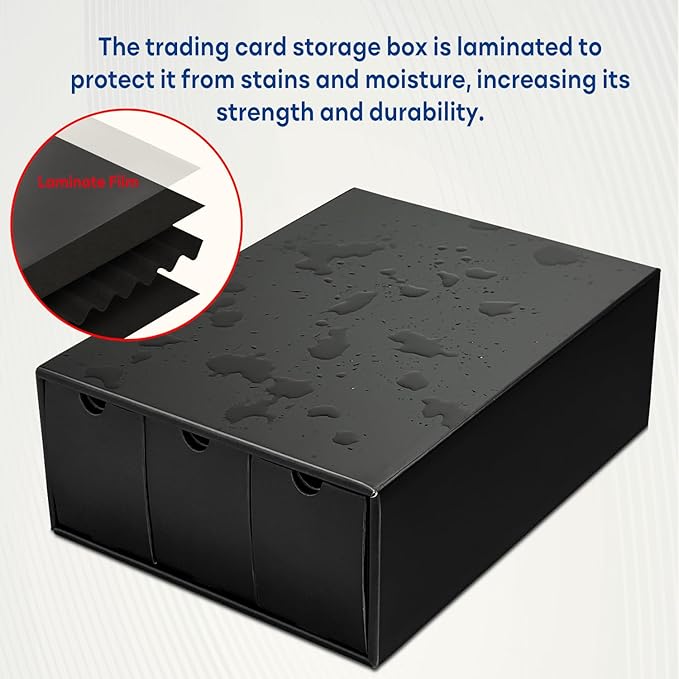 Trading Card Storage Box, Collector Cardboard Card Box - Image 3