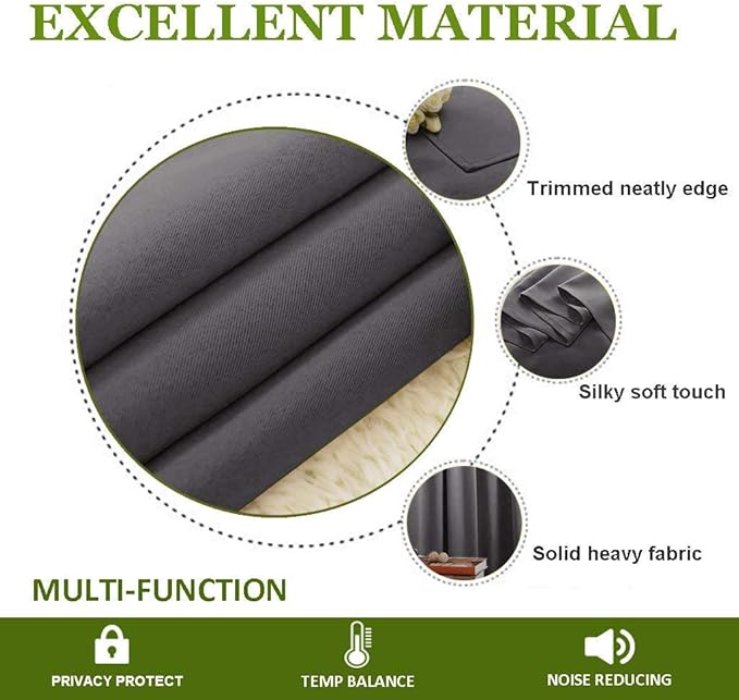 NICETOWN Bedroom Blackout Curtain Panel - Image 4