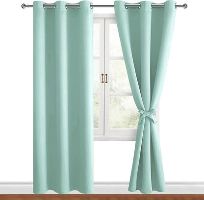 Hiasan Blackout Curtains for Bedroom, 42 x 84 Inches Long by Hiasan