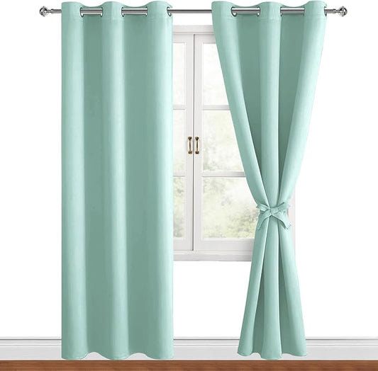 Hiasan Blackout Curtains for Bedroom, 42 x 84 Inches Long by Hiasan