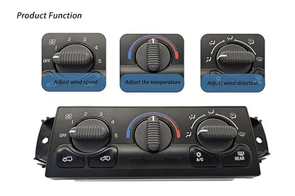 599-218 Front A/C Heater Climate Control Module Panel - Image 5